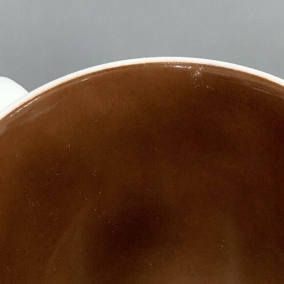 Fitz and Floyd FF Monotone Coffee Cup Mug Sea Shells White Brown - Picture 6 of 6